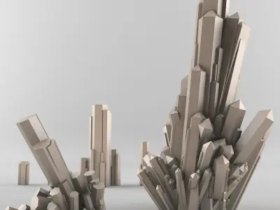 Crystals 3D model