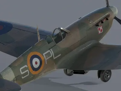 Supermarine Spitfire 3D model shop