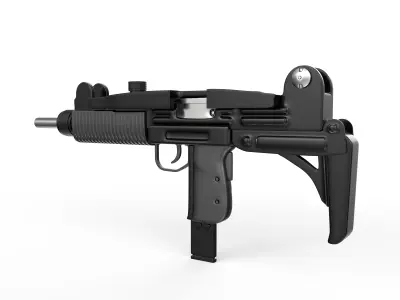 Uzi Q gun 3D model