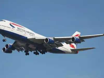 Boeing 747-400 3D model get