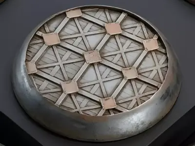 Sci-Fi Industrial Base - Free Sample - 10-Piece Set Free 3D print model