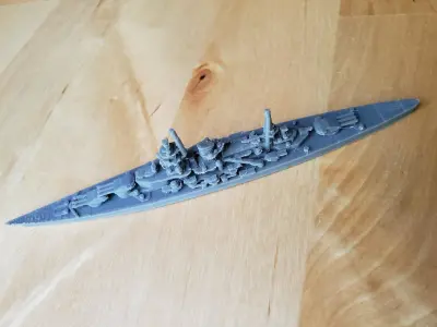 German Scharnhorst Class Battleship 3D print model