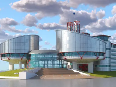 European Court of Human Rights Building 3D model