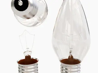 Light bulb 3D model by codercatclub