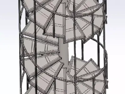 Spiral staircase 3D model purchase