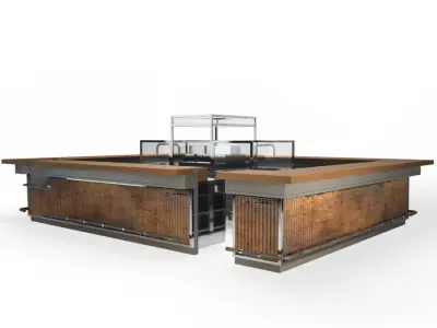 Big Industrial Counter 3D model