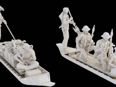 Vietcong on the River 1-35  3D print model