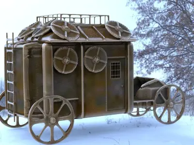 Stage Coach Armored 3D model