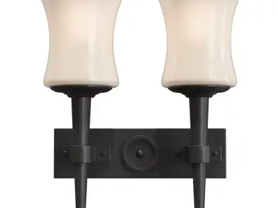 2 Lamp Wall Light 3D model