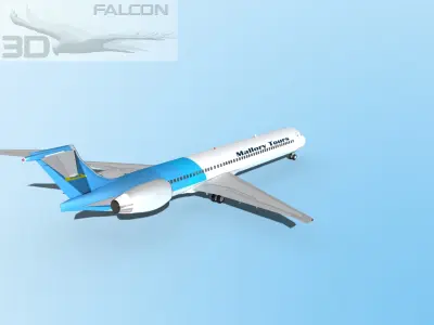 Falcon3D MD-80 Mallory Tours 3D model