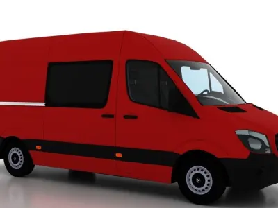 Mercedes Benz Sprinter L2H2 2015 Crew Van EU 3D model