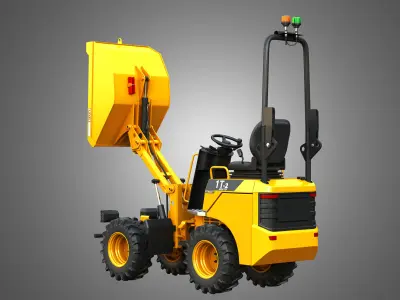 1T-2 Electric High Tip Dumper 3D model