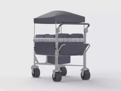 baby stroller 3D mode 3D model