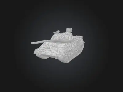 tank model Low-poly 3D model purchase