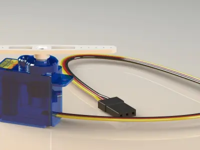 Servo Motor H-55 Free 3D model