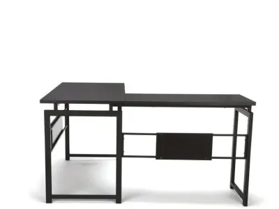 Tiano L-Shape Credenza Desk - 2 Colour 3D model