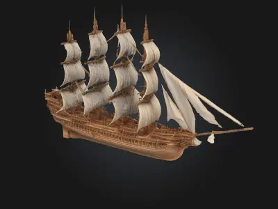 Majestic Voyager  Sail the Seas of Dreams 3D model