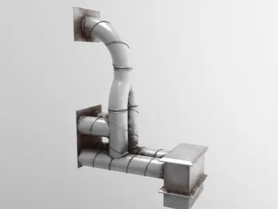 air pump building 3D model