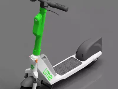 Lime electric scooter ver2 3D print model