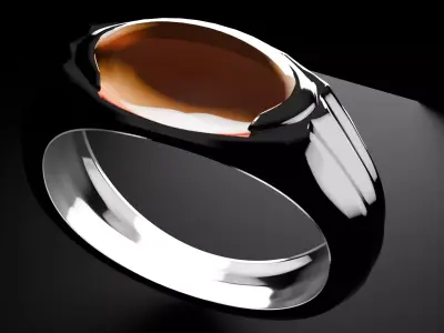 Carnelian Ring 3D print model