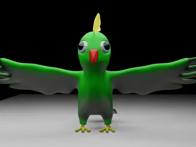 Parrot Low-poly 3D model