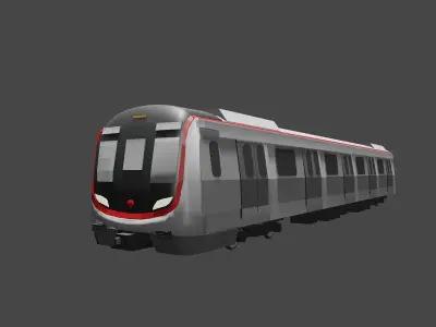 Hong Kong MTR Q-Train  3D model