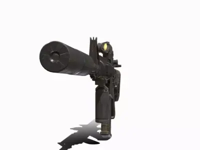M4A1 PERSONALIZADO Low-poly 3D model
