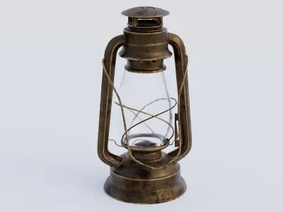 Old Lantern 3D model 3