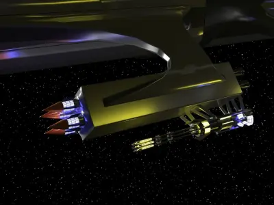 3D model of space ship 3D model