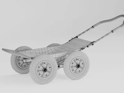 Heavy Duty Garden Utility Cart 3D model