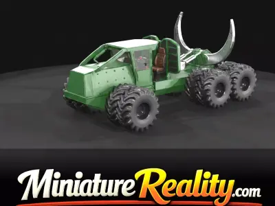 1-87 Tigercat Skidder 640 Print Ready STL 3D print model