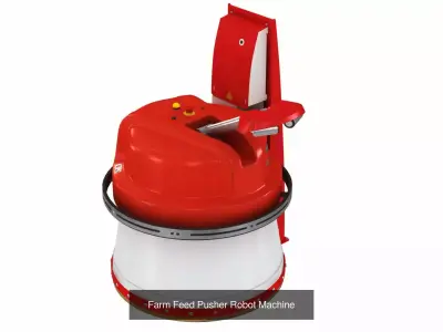 Automatic Cow Farm Robots 3D Model Pack
