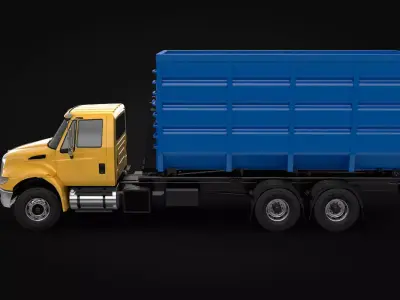 Roller Container Truck 3D model