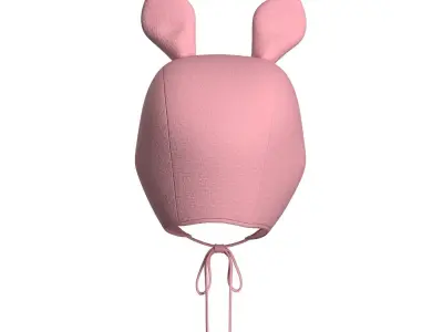 Kids Rabbit Beanie 3D model