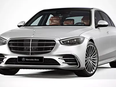 2021 Mercedes-Benz S-Class Long 3D model