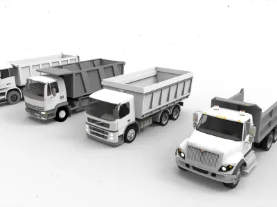 Dump Truck 3D model from CGTrader - Textured