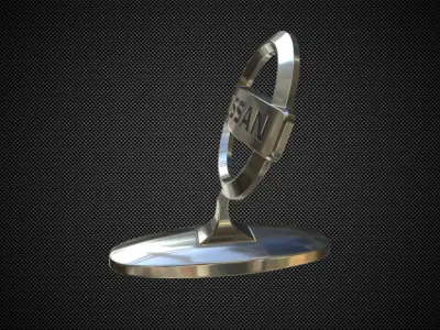 nissan logo 3D model