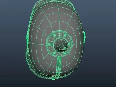 German WW1 Picklehaube Helmet Low-poly 3D model