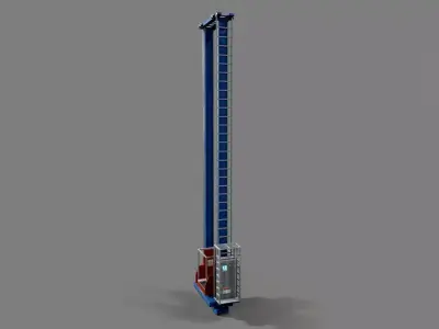 Stacker Crane Low-poly 3D model purchase