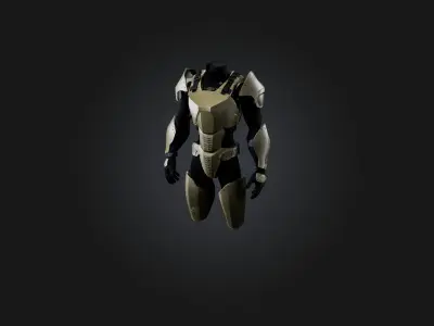 Body Armor Low-poly 3D model
