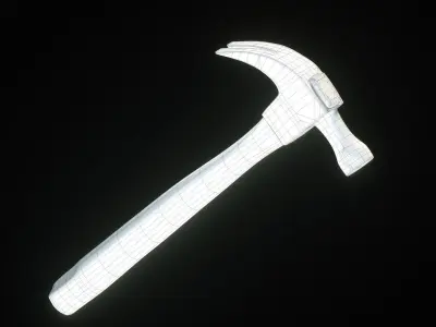 hardware-tools hammer Low-poly 3D model