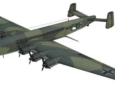 Junkers Ju 390 Low-poly 3D model purchase
