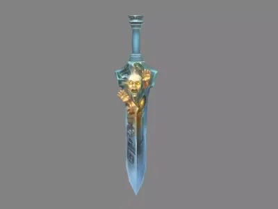 Evil Soul Sword Low-poly 3D model