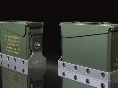Military Container Stage Props Free 3D model