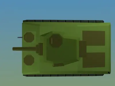 Low Poly WW2 Sherman Tank Free low-poly 3D model