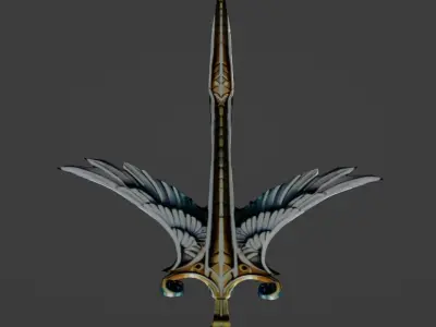 Solar Angel Blade Low-poly 3D model
