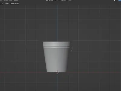 Bucket Low-poly 3D model