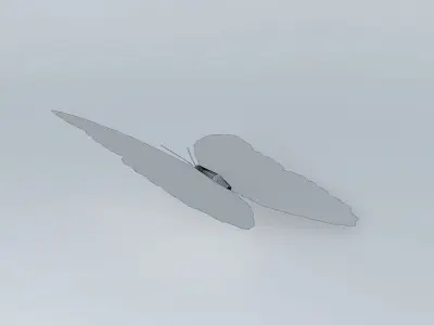 The Blue Mortho Butterfly Free 3D model