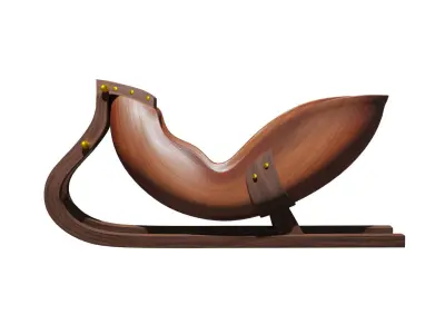 Christmas Santa Claus Sledge 3D model