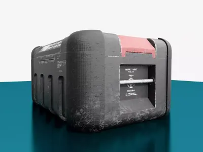 Sci-Fi Weapon Case Pack Game-Ready Crates Free low-poly 3D model